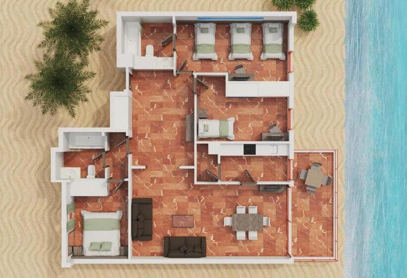 3침실 수피리어 아파트, Magic Tropical Splash