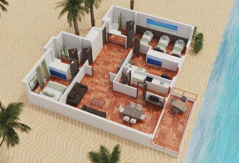 Апартаменты Superior 3 Спальни, Magic Tropical Splash