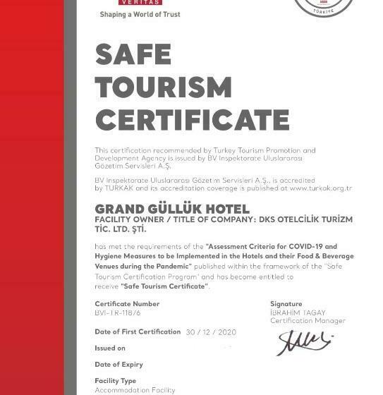 اتاق لوکس یک تخته, Grand Gulluk Hotel & Spa City Cender Antalya