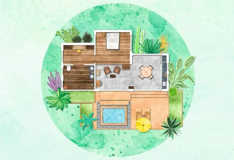 ガーデンビューの１ベッドルームビラ, Samsam Yao Noi  Andaman Magic & Art Villas