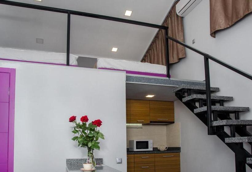 침실 1개 복층 룸, Pushkinskaya Apartments