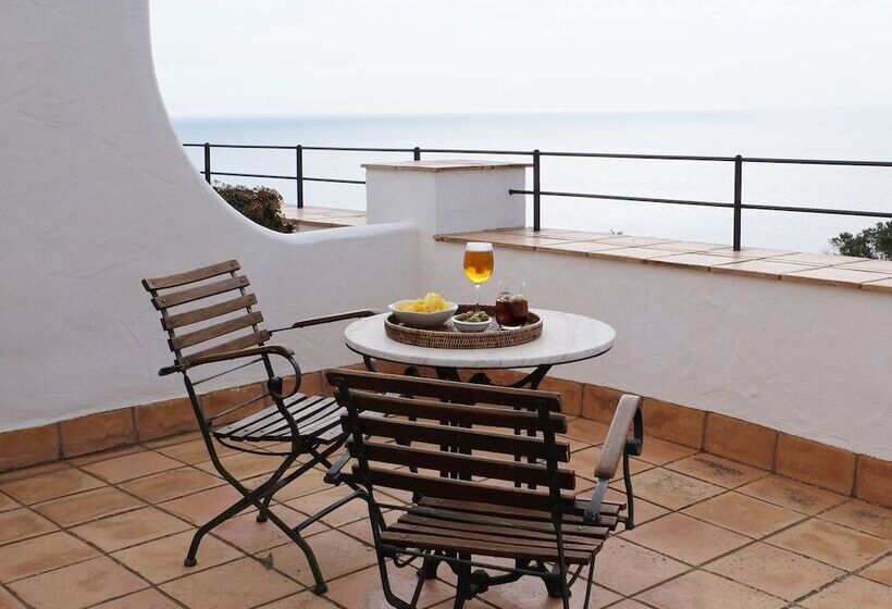 חדר סטנדרט נוף לים עם טרסה, El Far Hotel Restaurant