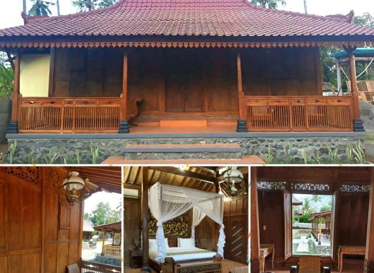 מיטת קינג בסוויטה, Buana Ecofarm Ecolodge