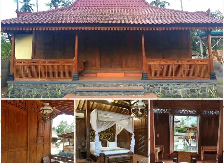 מיטת קינג בסוויטה, Buana Ecofarm Ecolodge