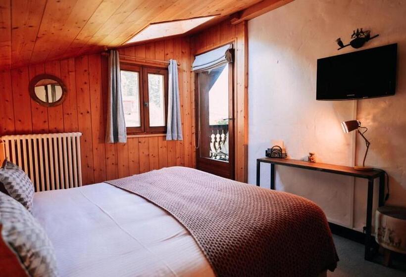 غرفة قياسية مزوَّدة بشُرفة, Chalet Hôtel Gai Soleil