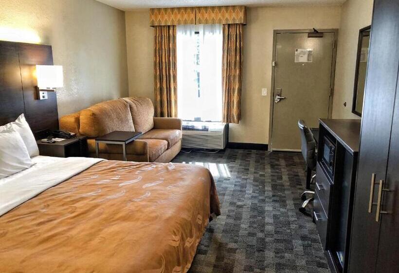 장애인을 위한 킹사이즈 침대 스탠다드 룸, Quality Inn Riverside Near Ucr And Downtown