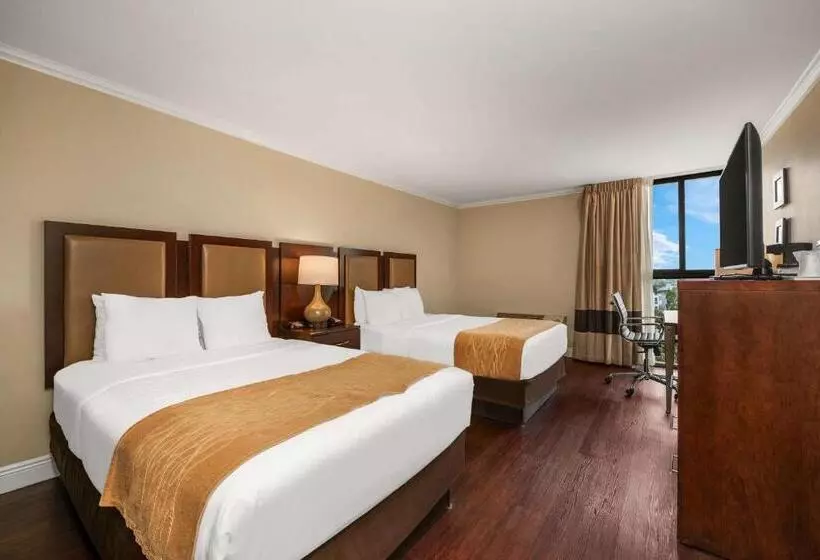 ２ダブルベッドのスタンダードルーム, Comfort Inn Oceanside Deerfield Beach