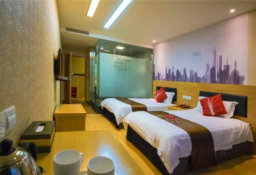 スーペリアールーム, Thank Inn Chain Hotel Sichuan Guangan Wusheng County Hongwu Avenue