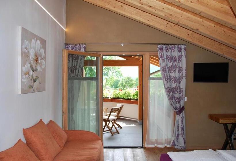 غرفة ديلوكس مزودة بشرفة, B&b Dalla Fattoria Della Patty