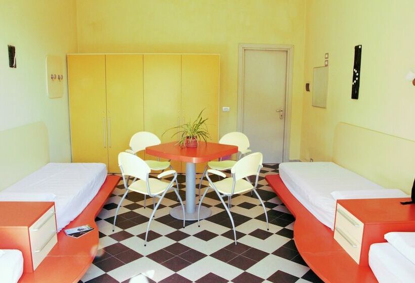 バスルーム共同エコノミー4人部屋, Ostello La Miniera