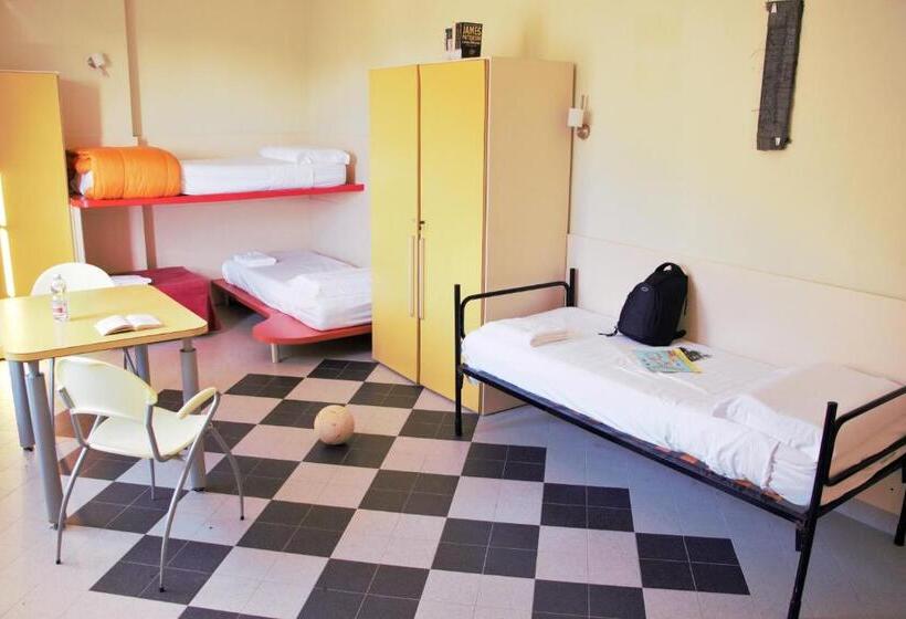 バスルーム共同エコノミー4人部屋, Ostello La Miniera