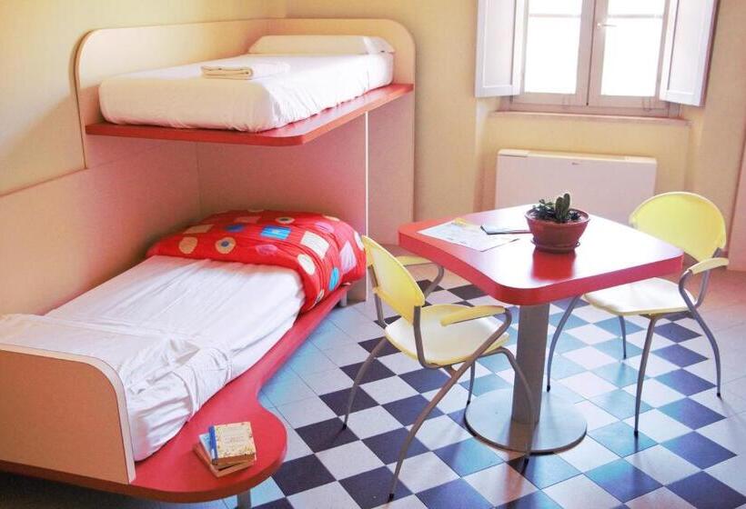 经济四人间 - 带共用浴室, Ostello La Miniera