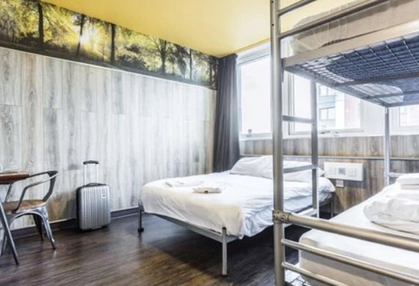 חדר סטנדרט לארבעה, Euro Hostel Glasgow