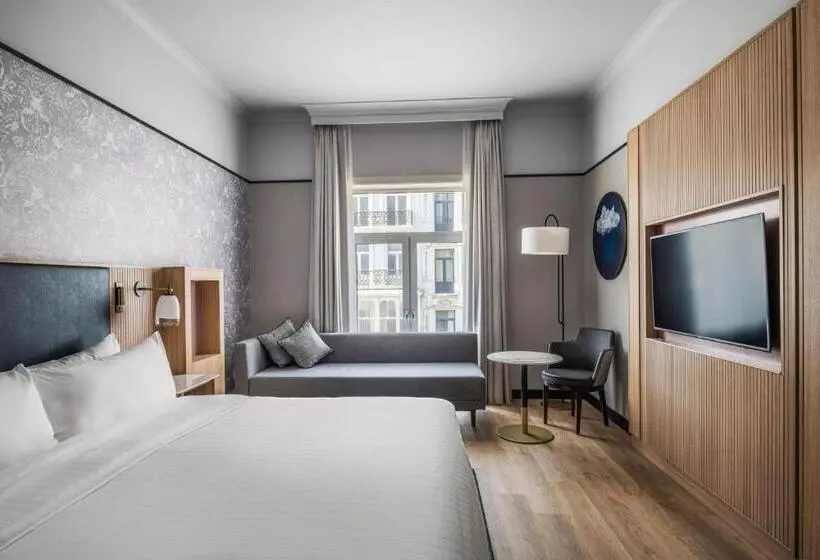 キングサイズベッドのデラックスルーム, Brussels Marriott Hotel Grand Place