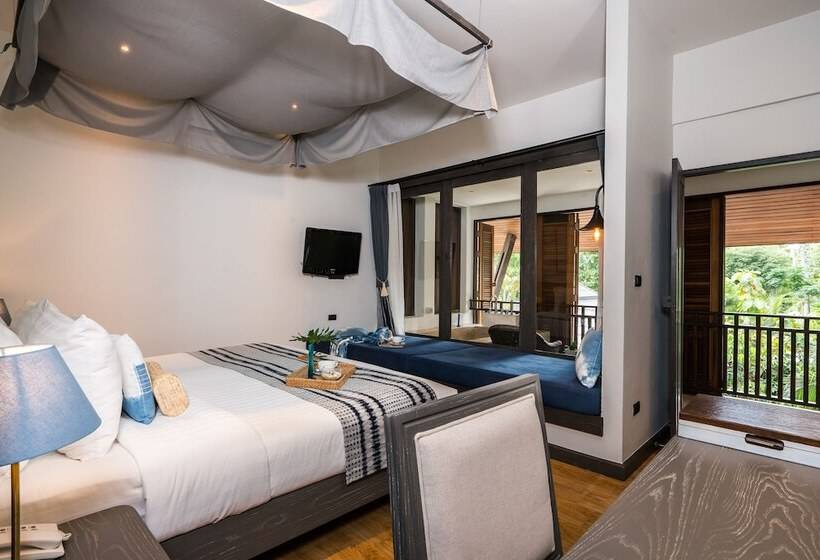 Quarto Deluxe com Terraço, Nh Collection Samui Peace Resort