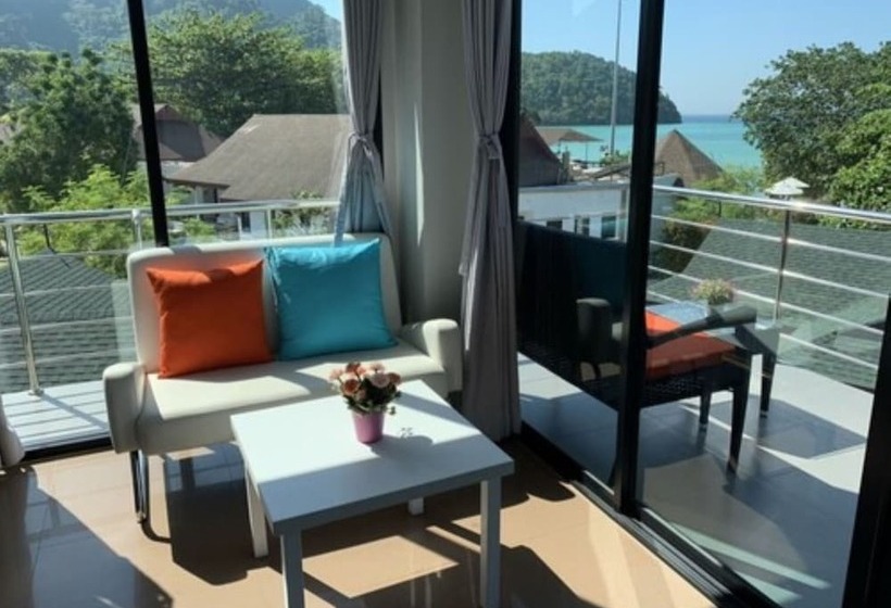 디럭스 룸 측면 바다 전망, Ton Sai Tropical Phi Phi Island