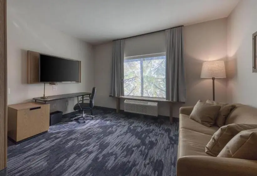 キングサイズベッドのスイートルーム, Fairfield Inn & Suites By Marriott Charlotte Belmont