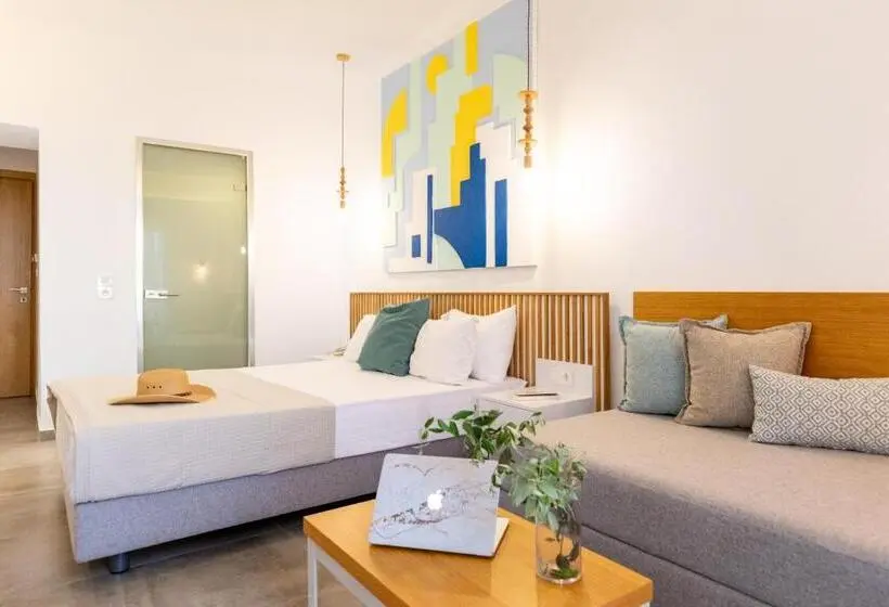 Deluxe Kolmen Hengen Huone Merinäkymä, Samaras Beach