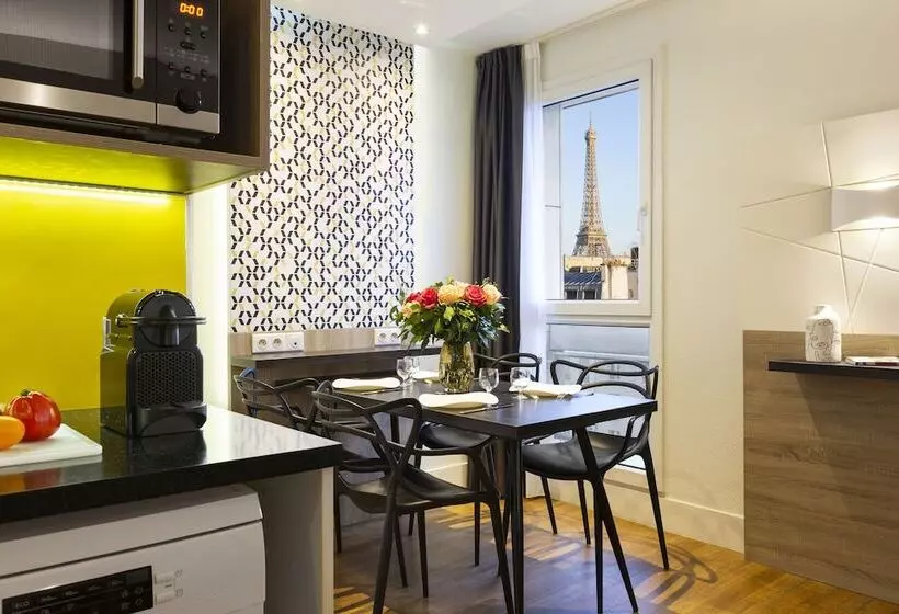 景色の見える一ベッドルームアパートメント, Citadines Tour Eiffel Paris