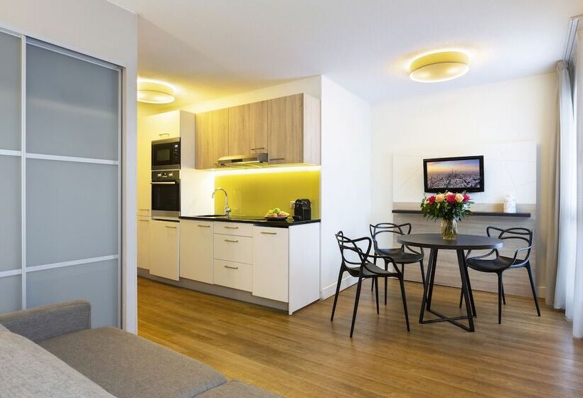 آپارتمان 1 خوابه با چشمانداز, Citadines Tour Eiffel Paris