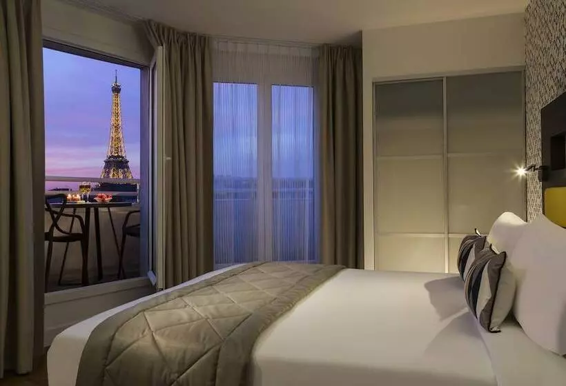 ビュー有りのスタンダードワンルーム, Citadines Tour Eiffel Paris