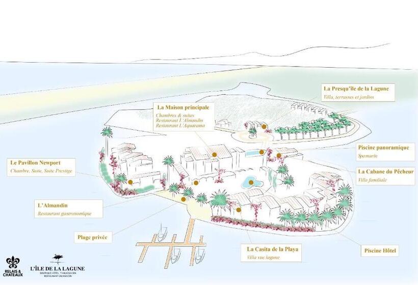 غرفة قياسية, Relais Et Chateaux Thalasso & Spa Ile De La Lagune