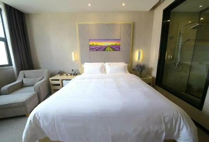キングサイズベッドのデラックスルーム, Lavande Hotel Heyuan Zijin