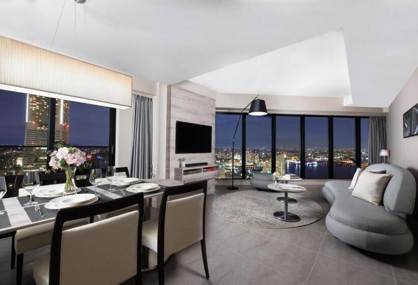 침실 2개 스위트, Oakwood Suites Yokohama