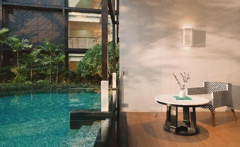 キングサイズベッドのスイートルーム, Oakwood Suites Yokohama
