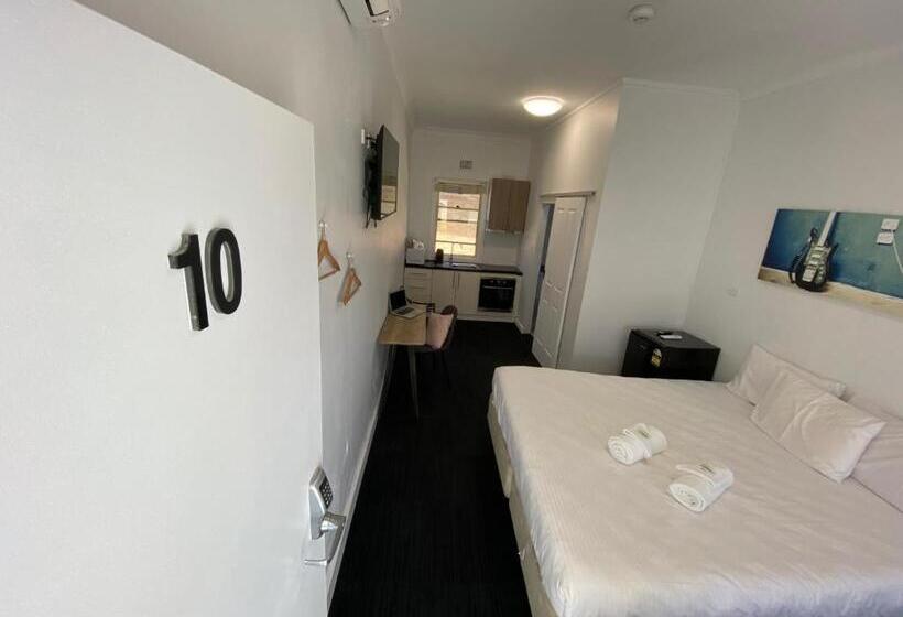 חדר סטנדרט יחיד מיטת קווין, Central Motel Mudgee