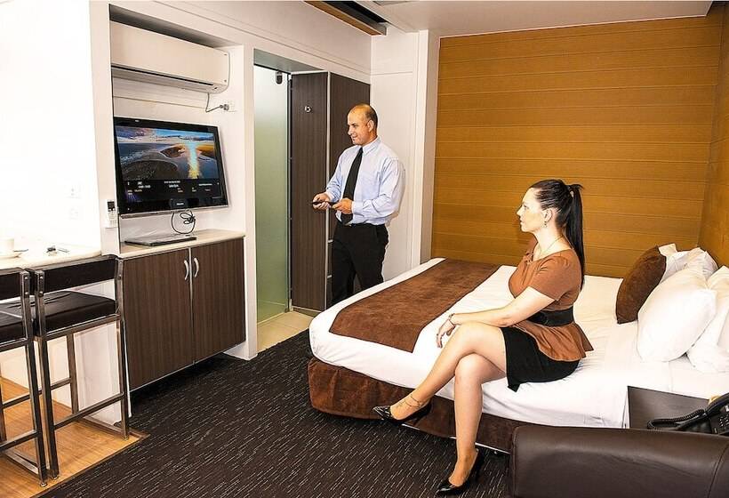 带大床的行政房间, Room Motels Kingaroy