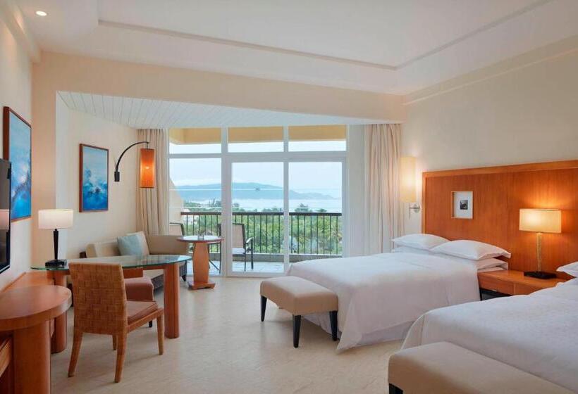 غرفة ديلوكس مطلّة علي البحر, Sheraton Sanya Yalong Bay Resort