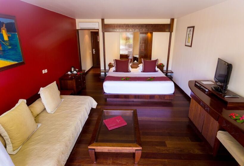 Habitación Estándar Vista Jardín, Manava Beach Resort & Spa Moorea