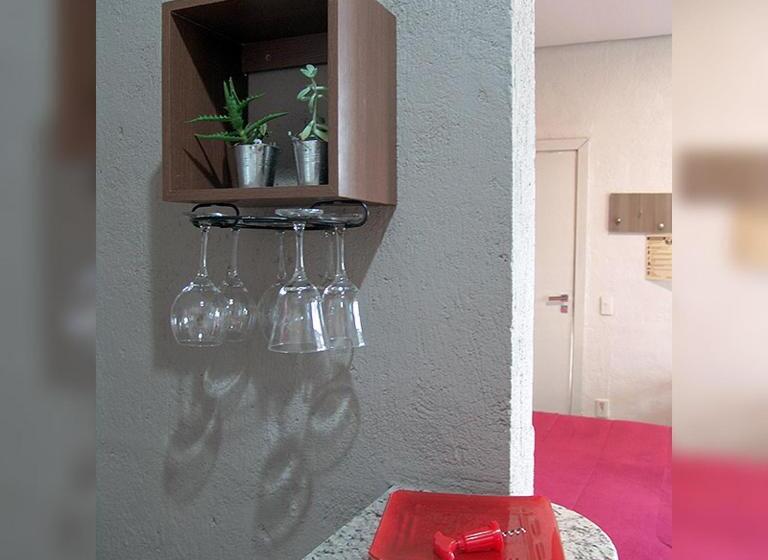 带阳台的豪华间, Pousada Recanto Da Estação