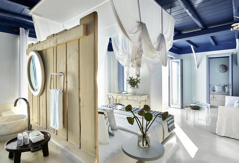 וילה עם חדר שינה אחד ובריכת שחיה, Mykonos Blu, A Grecotel Resort To Live