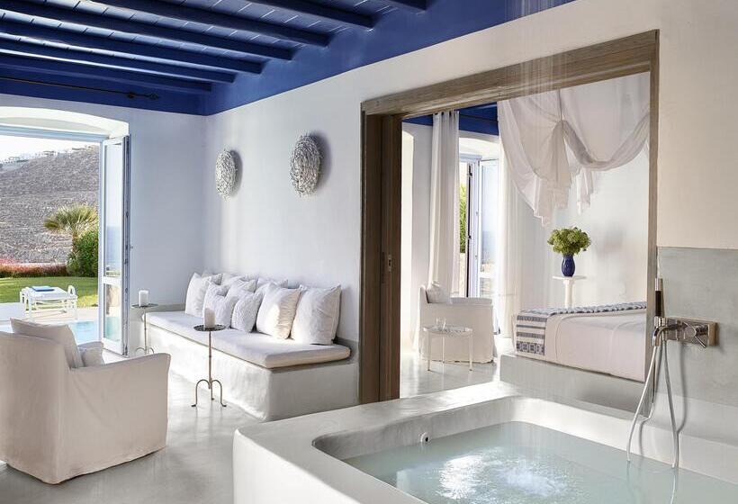וילה עם חדר שינה אחד ובריכת שחיה, Mykonos Blu, A Grecotel Resort To Live