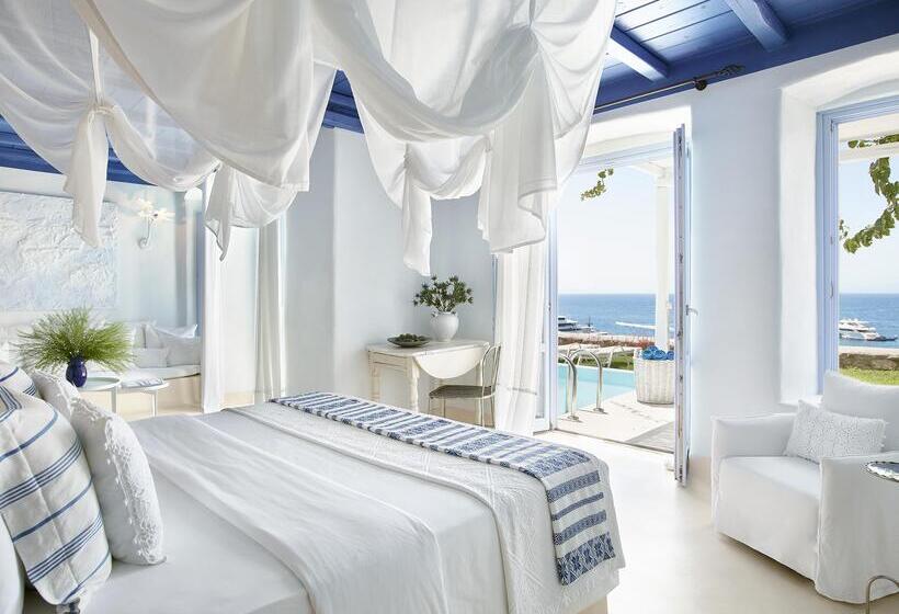 וילה עם חדר שינה אחד ובריכת שחיה, Mykonos Blu, A Grecotel Resort To Live