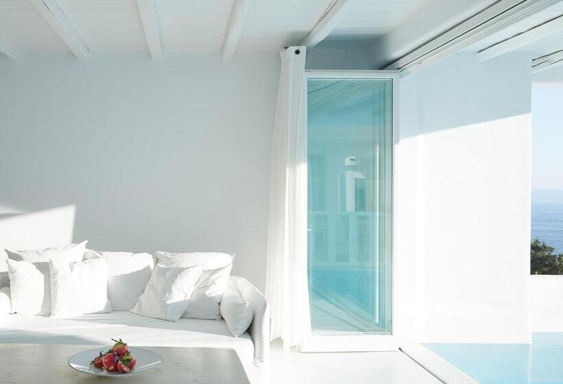 וילה עם חדר שינה אחד ובריכת שחיה, Mykonos Blu, A Grecotel Resort To Live