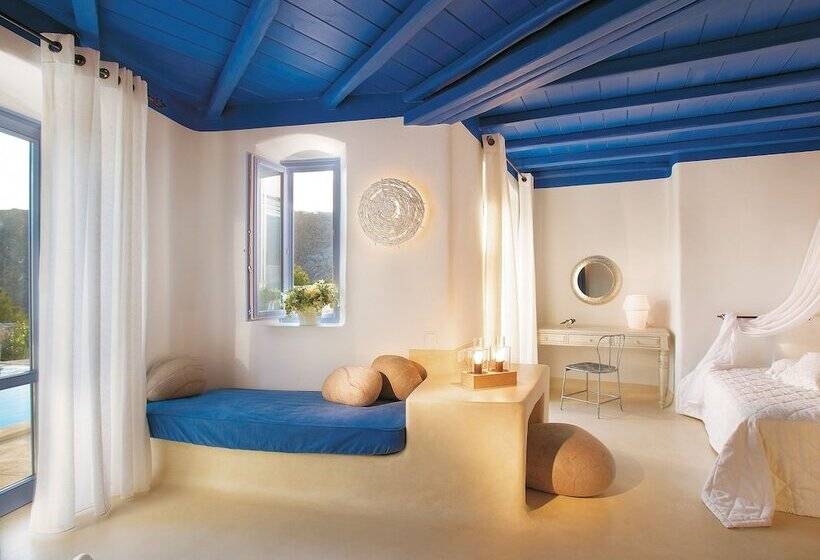וילה עם חדר שינה אחד ובריכת שחיה, Mykonos Blu, A Grecotel Resort To Live