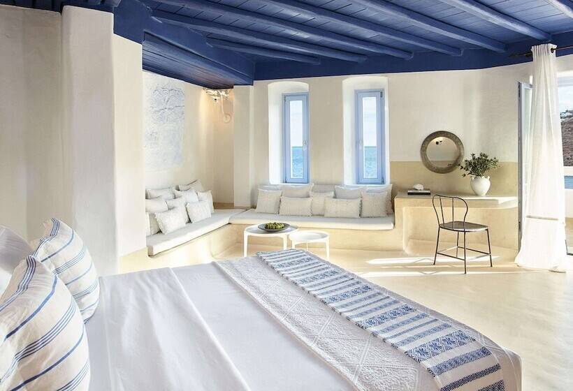 וילה עם חדר שינה אחד ובריכת שחיה, Mykonos Blu, A Grecotel Resort To Live