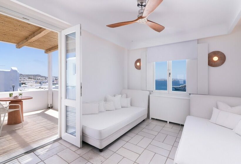 带海景的高级套房, Porto Mykonos