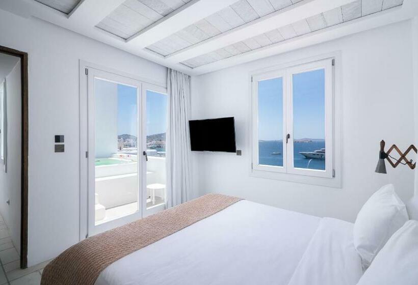 带海景的高级套房, Porto Mykonos