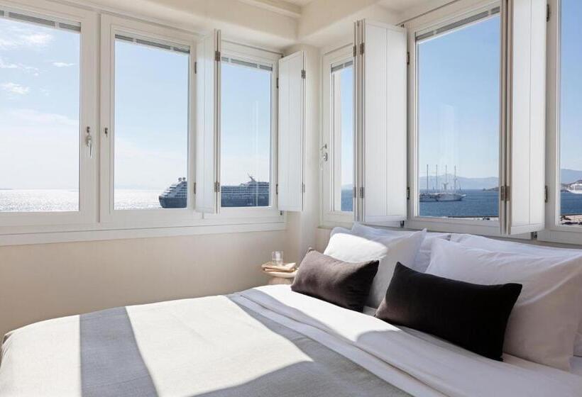 高级套房带海景, Porto Mykonos