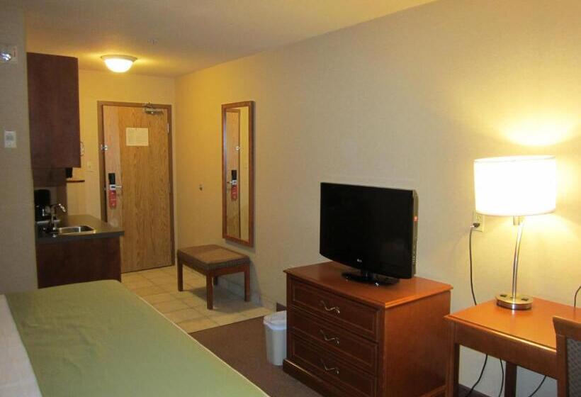 带大床的套房, Super 8 By Wyndham Fort St. John Bc