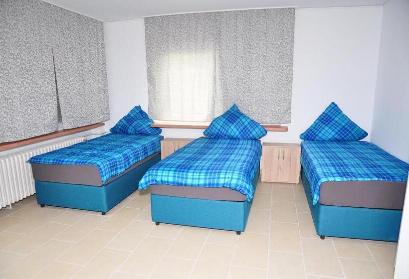 バスルーム共同エコノミー4人部屋, Weisenau Plaza