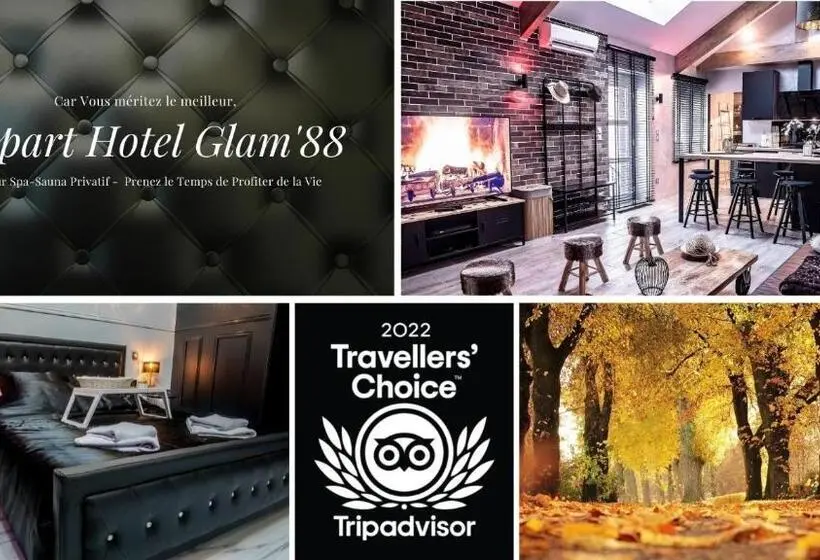 1ベッドルームアパートメント, Appart Hotel Glam88 Suites Avec Spa Et Sauna Privatif