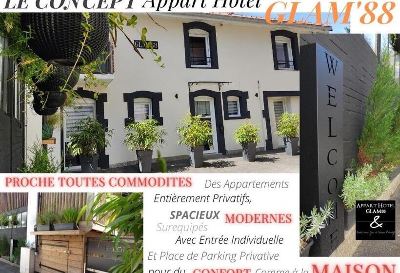 침실 1개 수피리어 아파트, Appart Hotel Glam88 Suites Avec Spa Et Sauna Privatif