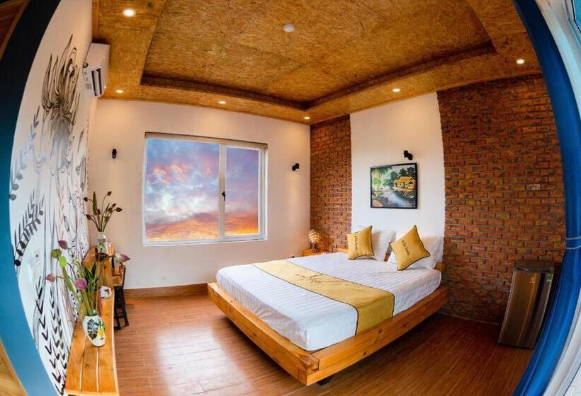 اتاق استاندارد با چشم‌انداز کوهستان, An Thái Homestay And Bar