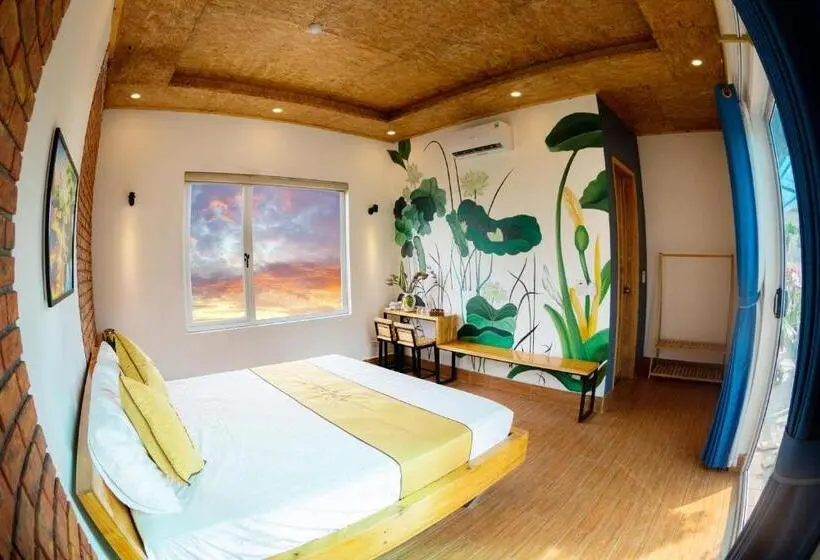 اتاق لوکس با بالکن, An Thái Homestay And Bar
