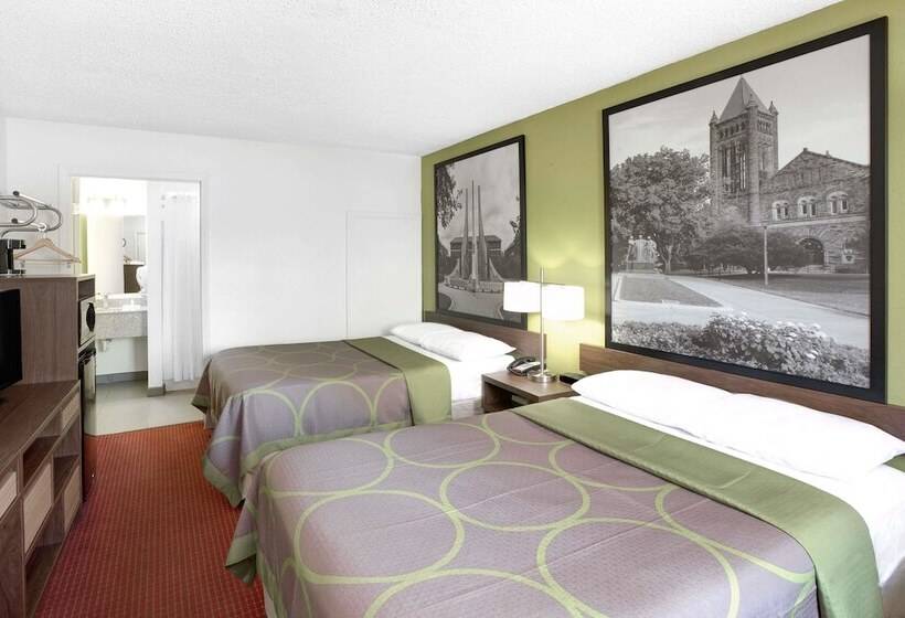 اتاق استاندارد با 2 تخت دوبل, Super 8 By Wyndham Lafayette